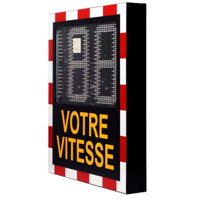 Radar informativ reduce viteza - iluminat public - text predefinit